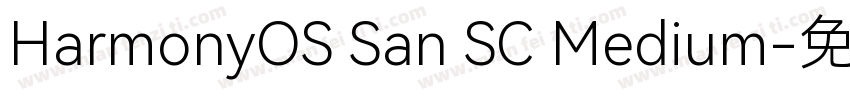 HarmonyOS San SC Medium字体转换